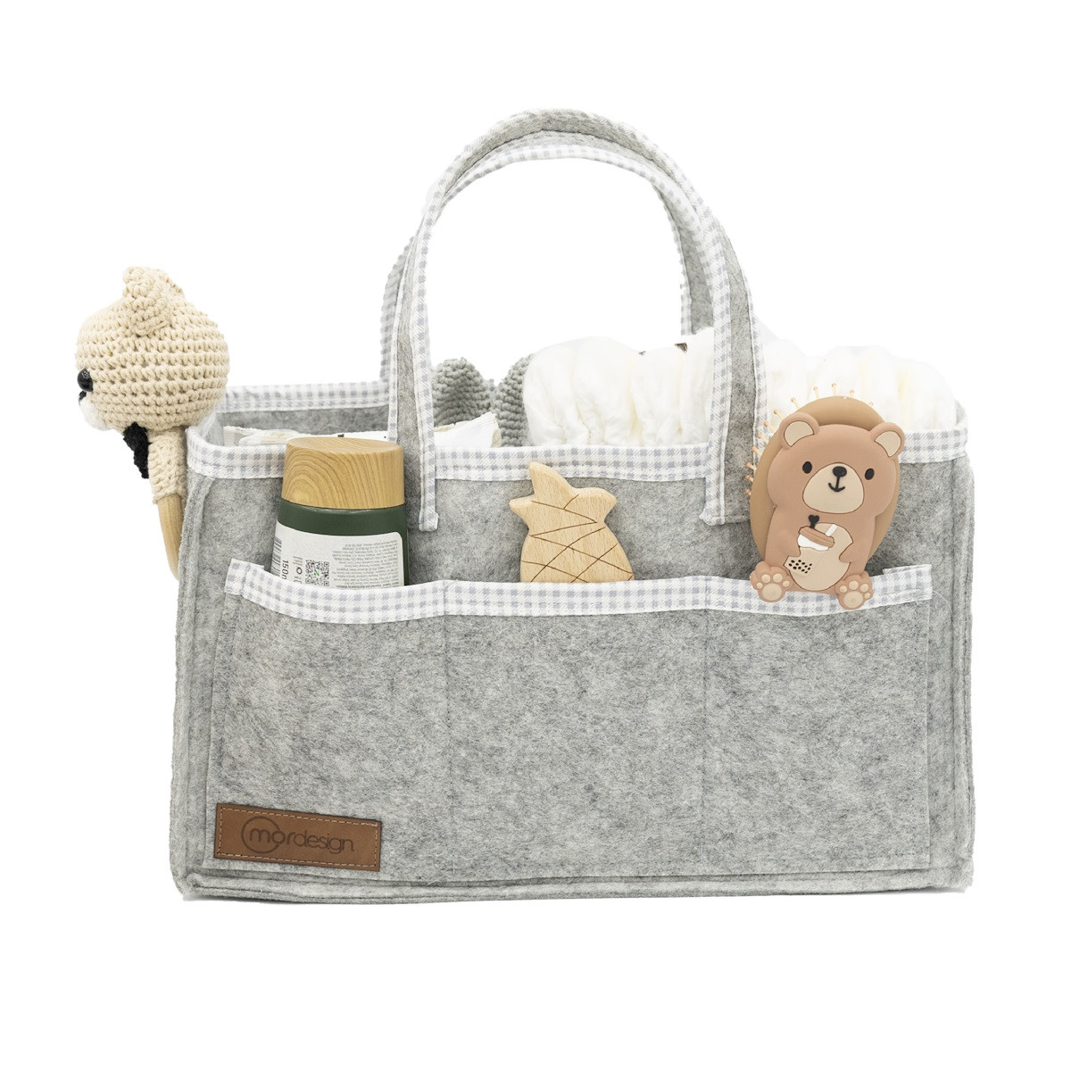 Mordesign Scotch Series Grijs Vilten Organizer/Luiertas