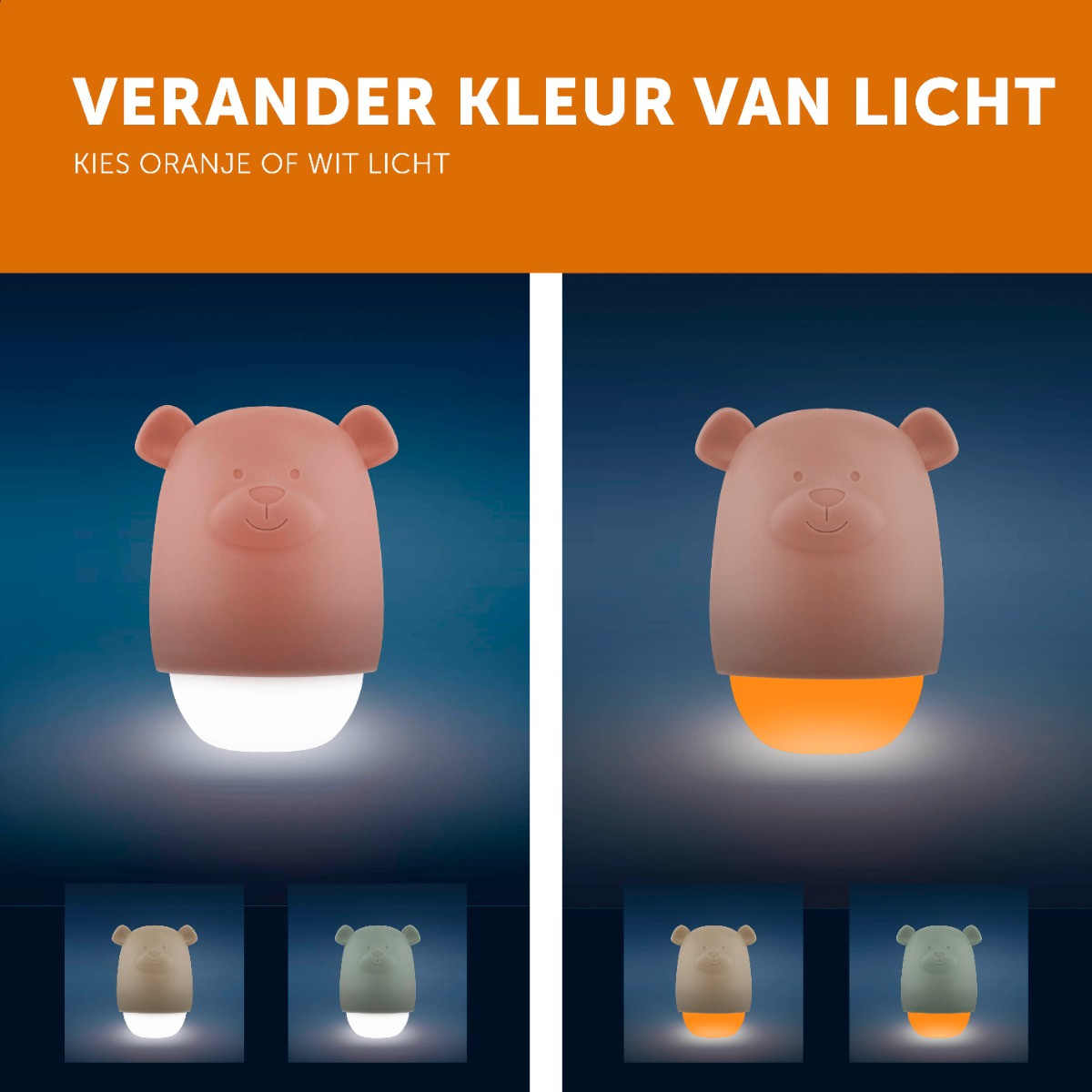 Zazu Benny de Beer Taupe Nachtlampje