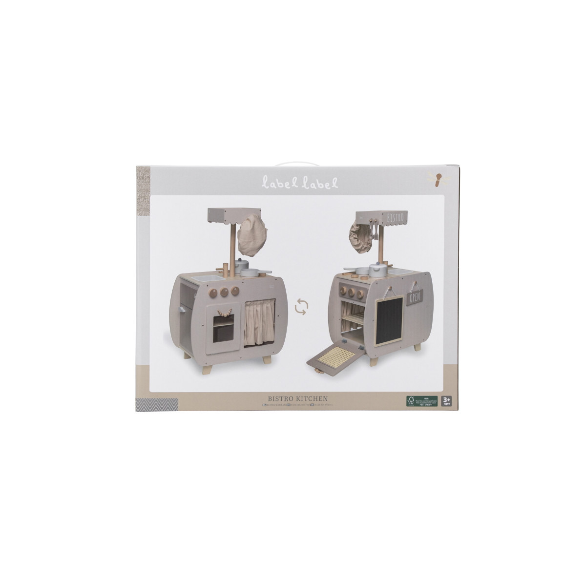 Label Label Nougat Houten Bistro Keuken