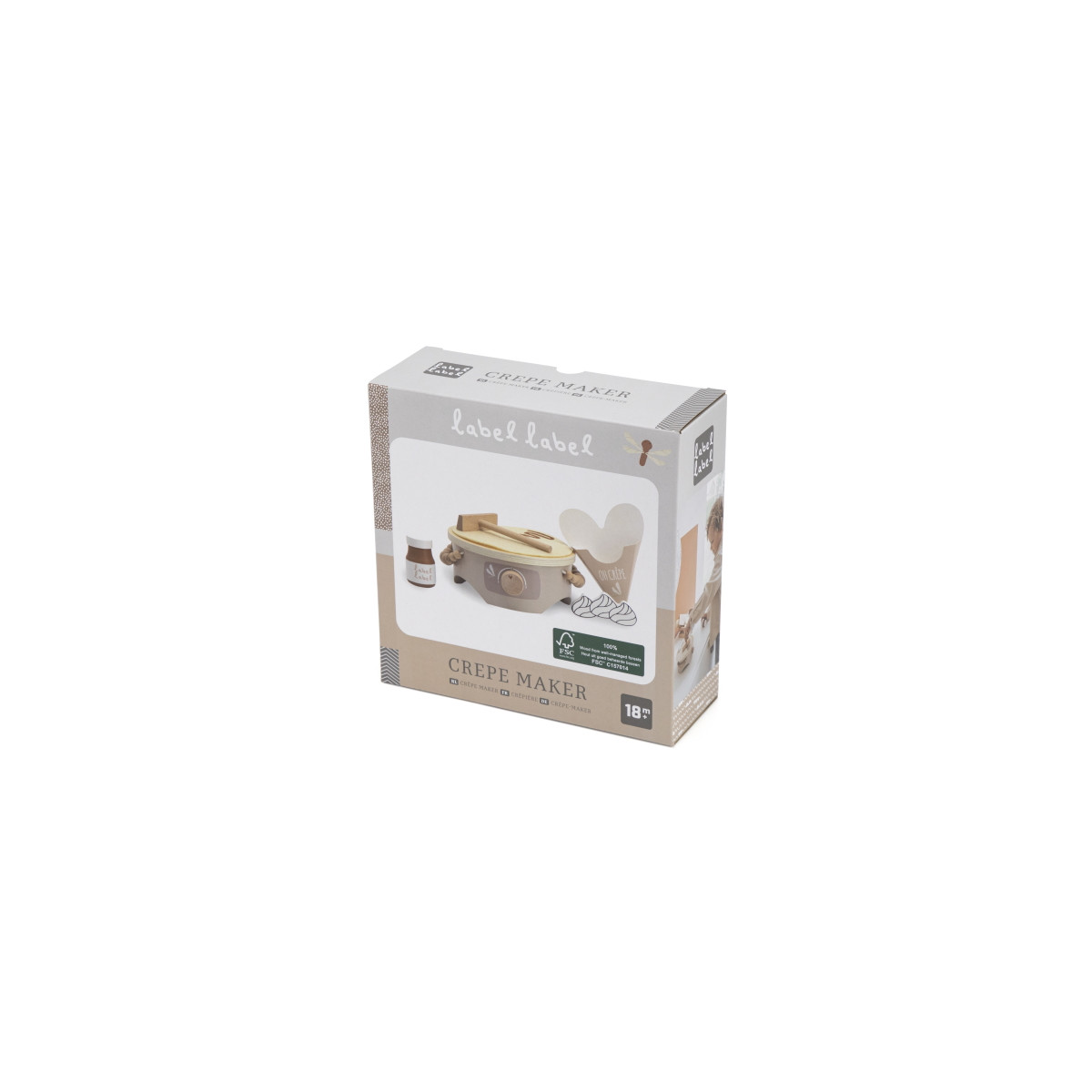 Label Label Nougat Houten Crepe Maker