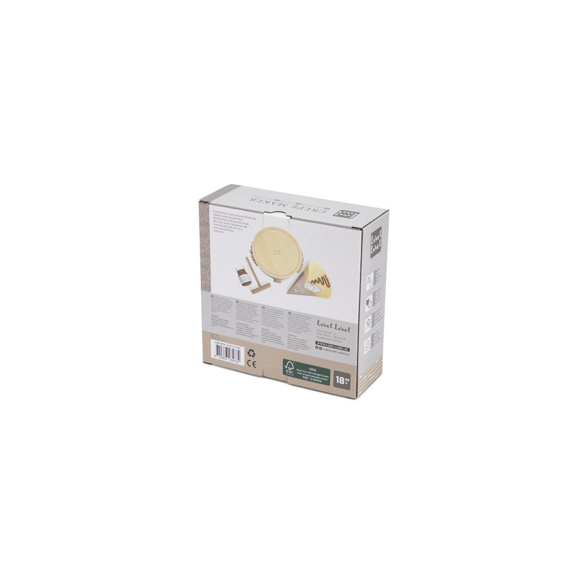 Label Label Nougat Houten Crepe Maker