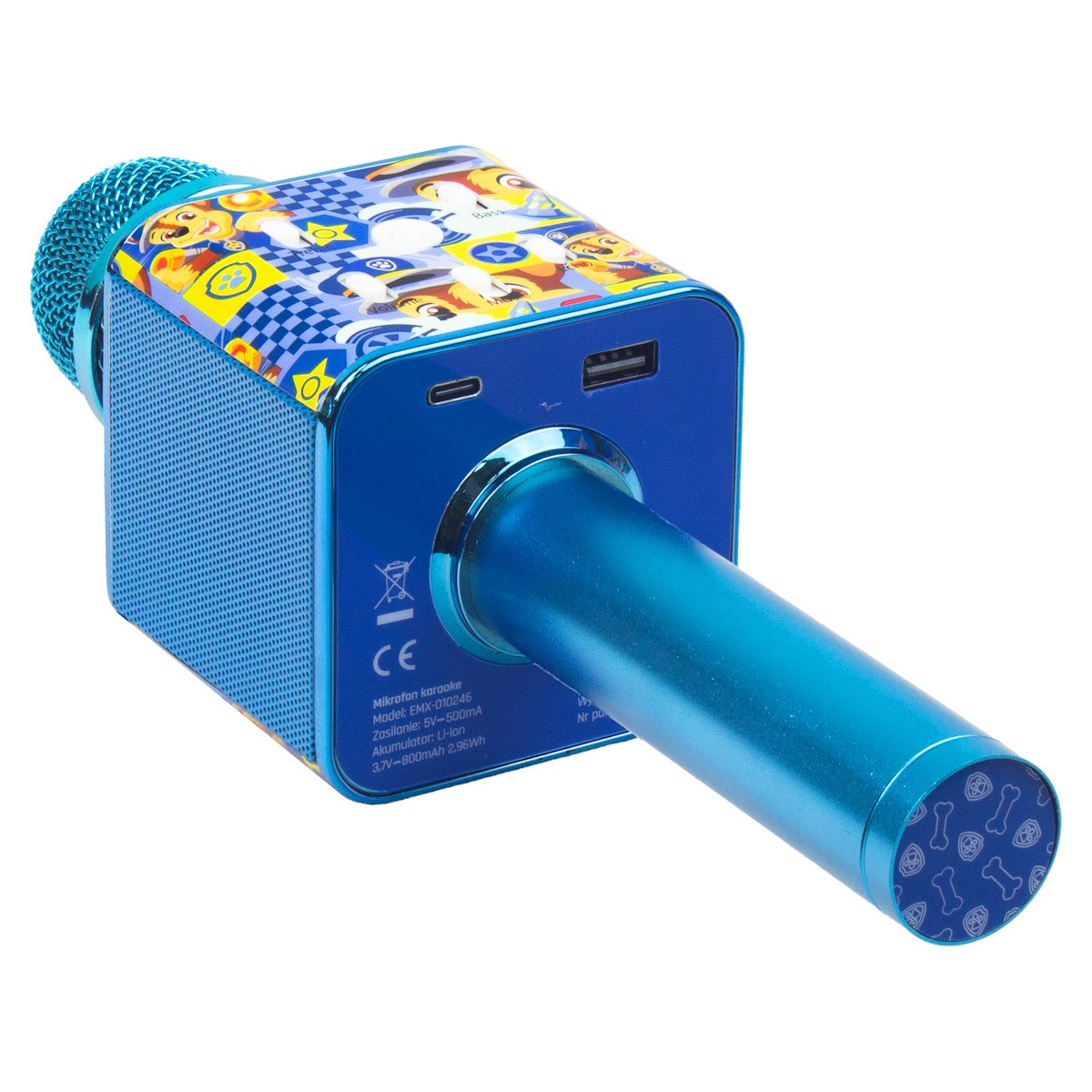 Paw Patrol Chase Blauw Draadloze Karaoke Microfoon