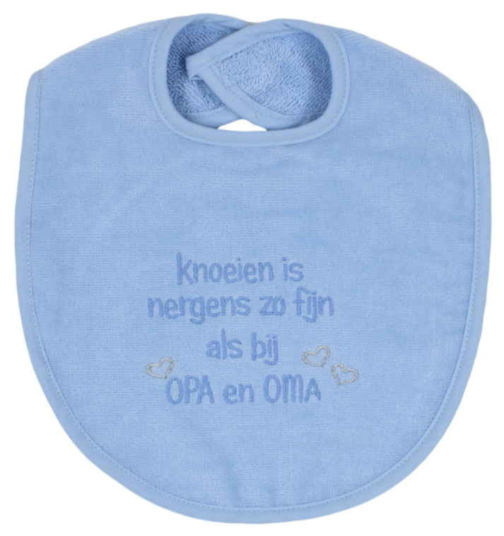 Petit Villain 'Knoeien Is Nergens Zo Fijn Als Bij Opa & Oma' Blauw Slab