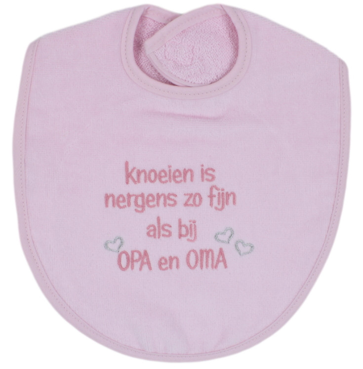 Petit Villain 'Knoeien Is Nergens Zo Fijn Als Bij Opa & Oma' Roze Slab