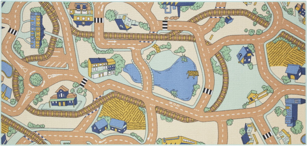 Rebel Roads Railroads Desert Mist 95x200 cm Speelmat