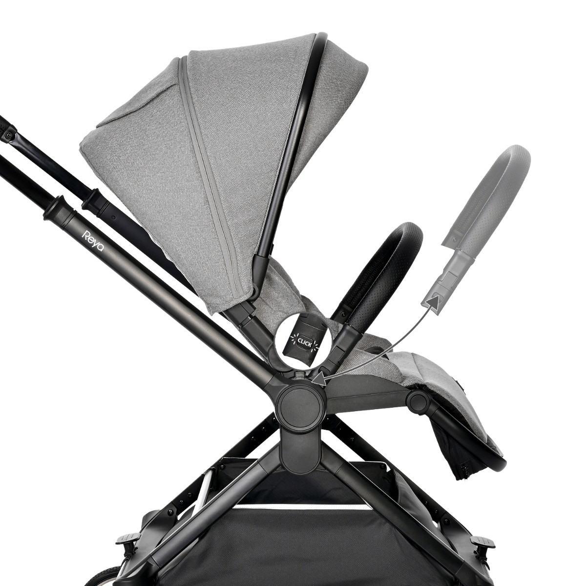 Lorelli Reya Black 3-in-1 Kinderwagen incl. Autostoel