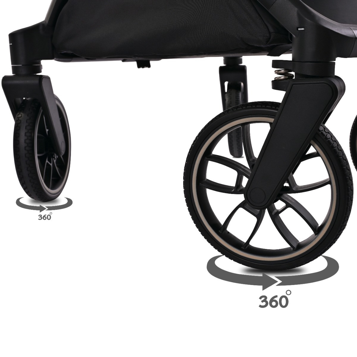 Lorelli Reya Black 3-in-1 Kinderwagen incl. Autostoel