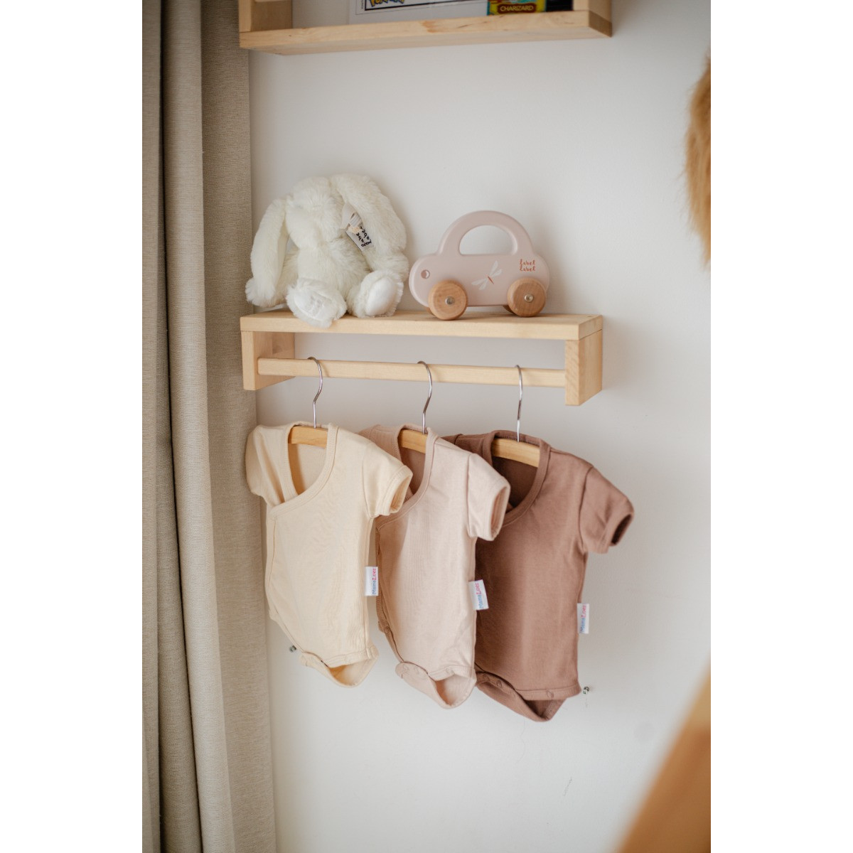 MamaLoes Zand Maat 62 Korte Mouw Overslag Romper