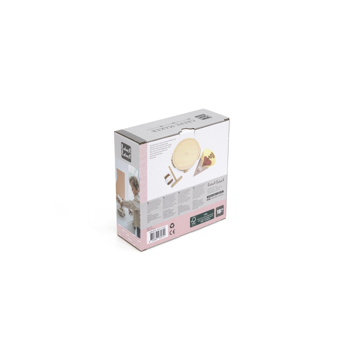 Label Label Roze Houten Crepe Maker