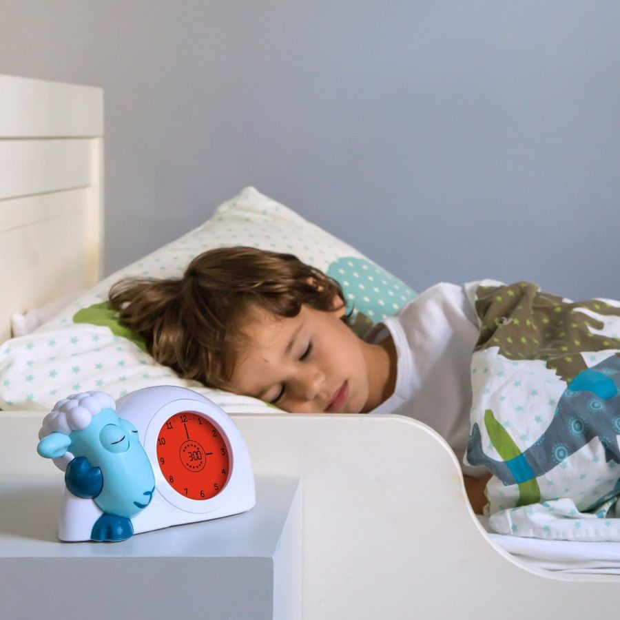 Zazu Sam Slaaptrainer Schaap Blauw Kinderwekker