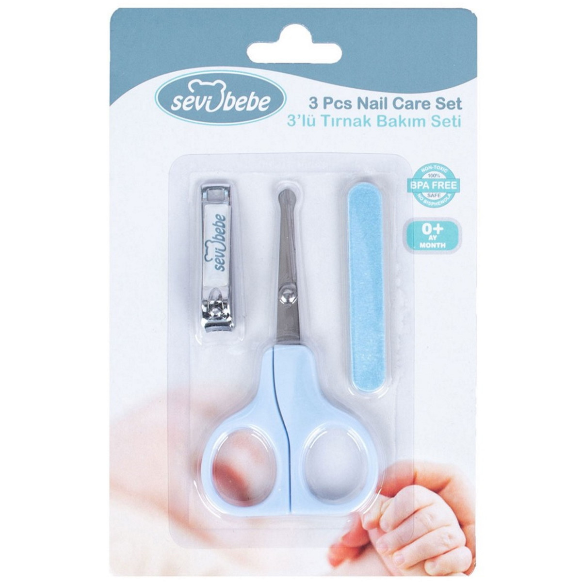 Sevibaby Blauw 3-delige Baby Manicureset