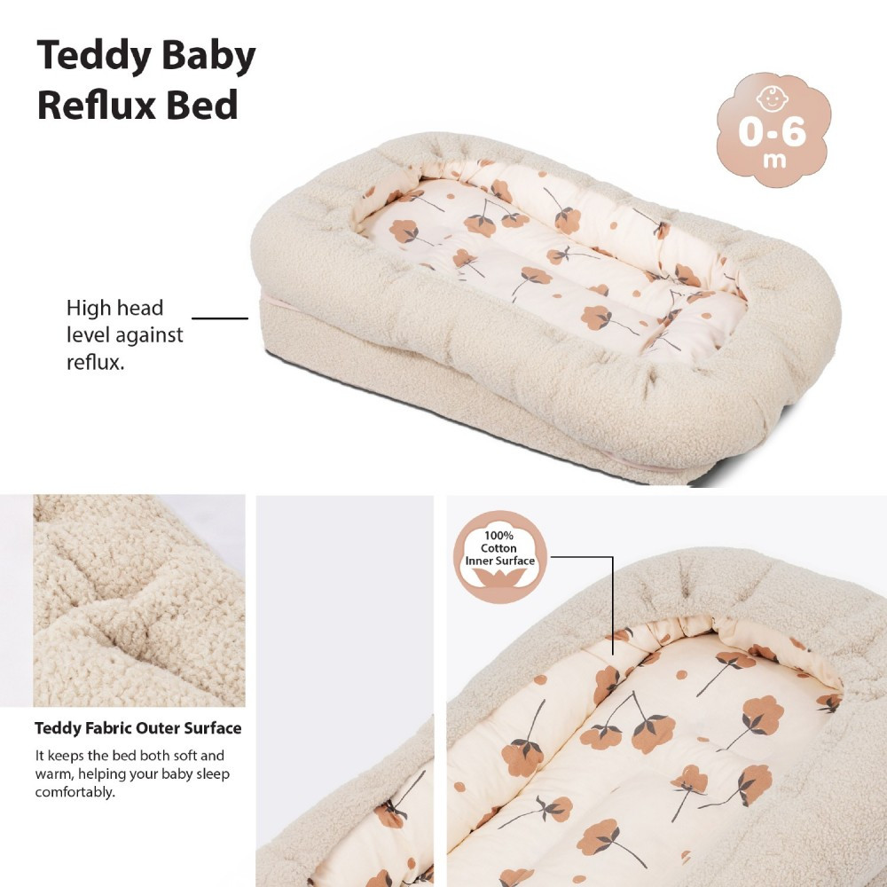 Sevibaby Ecru Teddy Reflux Babynest