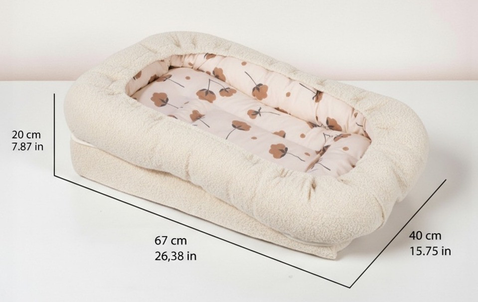 Sevibaby Ecru Teddy Reflux Babynest