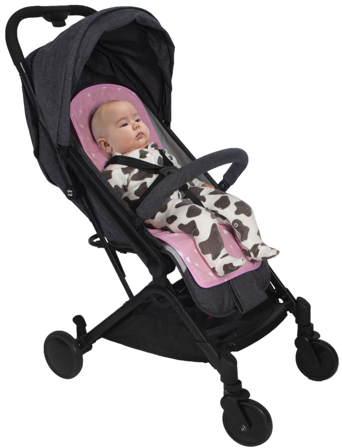 Sevibaby Star Roze Wandelwagen/Buggy Inlegkussen
