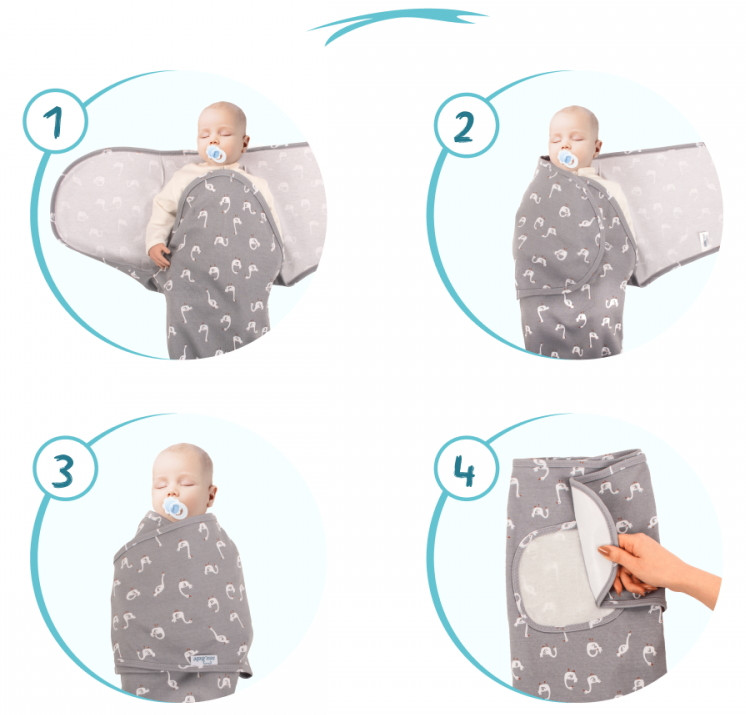 Sevibaby Swan Jersey Inbakerdoek