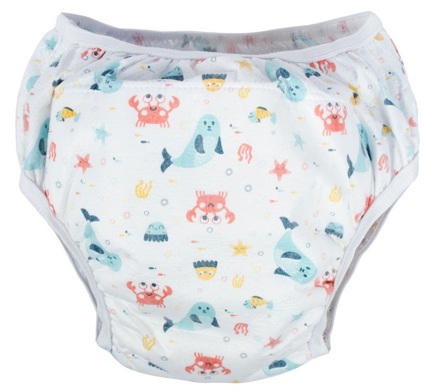 Sevibaby Wit 10-15kg 4 Stuks Gevoerd Oefenbroekje