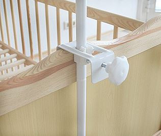 MamaLoes Amy Wit Piekstok & Sluierstandaard met Klembevestiging
