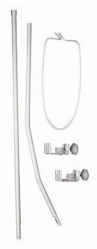 MamaLoes Amy Wit Piekstok & Sluierstandaard met Klembevestiging