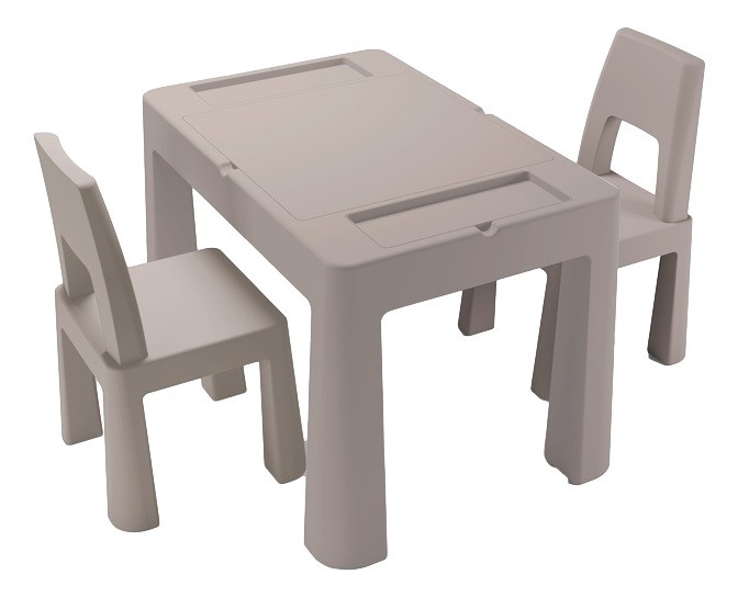 Teggi Stone Multifun 3-in-1 Tafel met Twee Stoeltjes