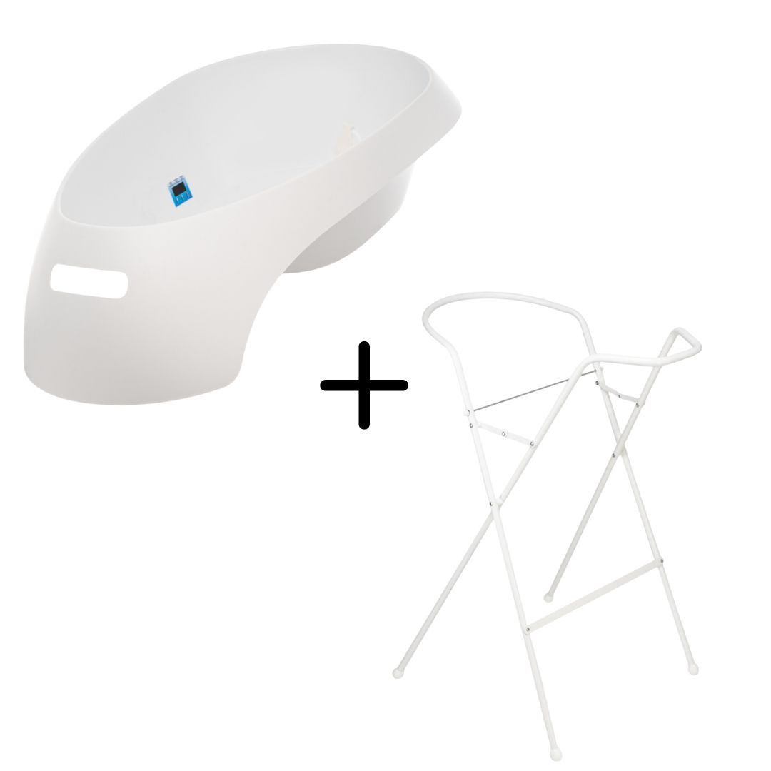 Teggi White Bad met Stop incl. Witte Badstandaard