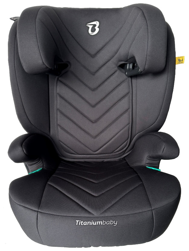 Titaniumbaby Vidar Zwart 100-150 cm i-Size Autostoel