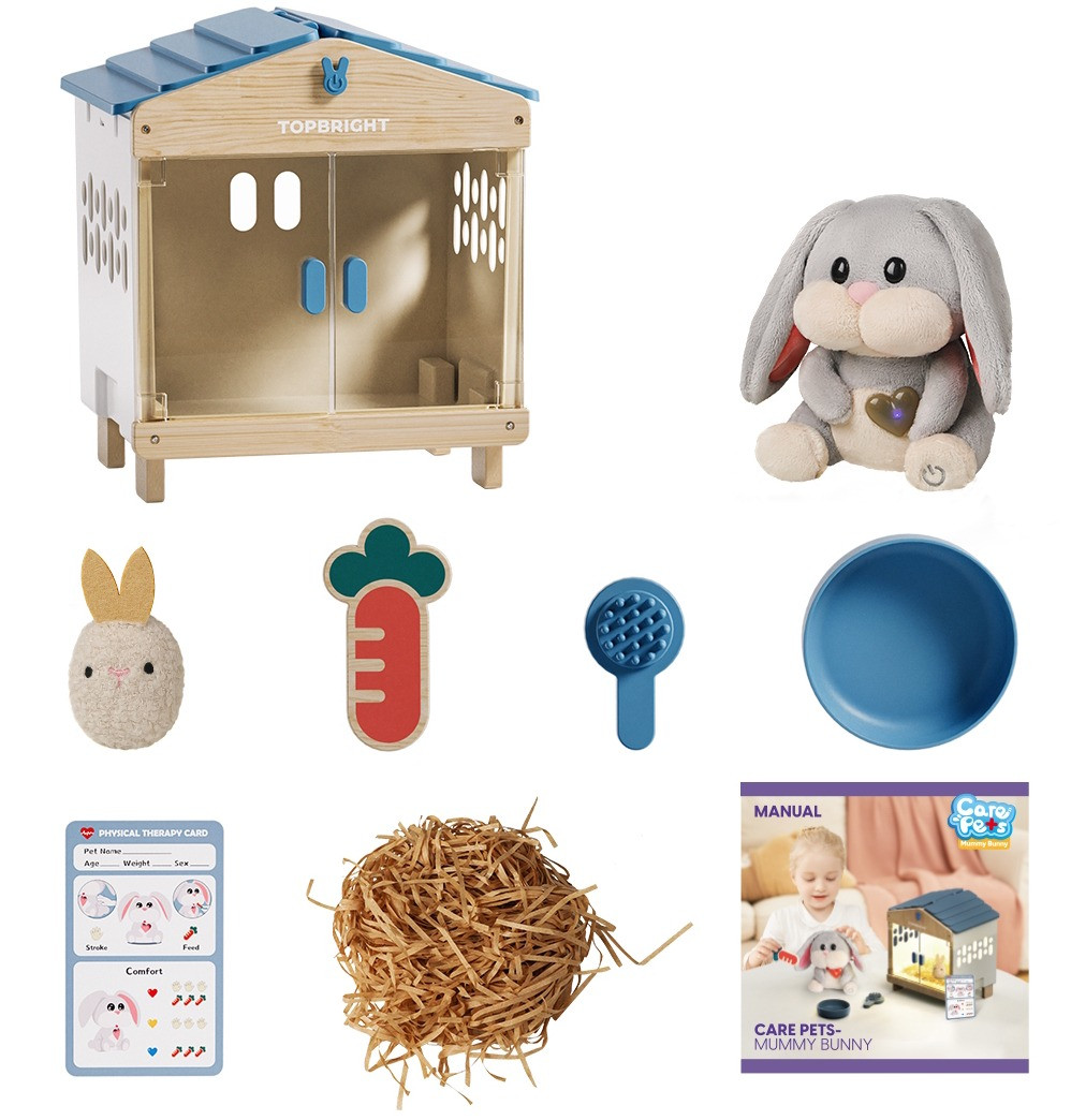 Topbright Care Pets Mummy Bunny Interactieve Verzorging Knuffel