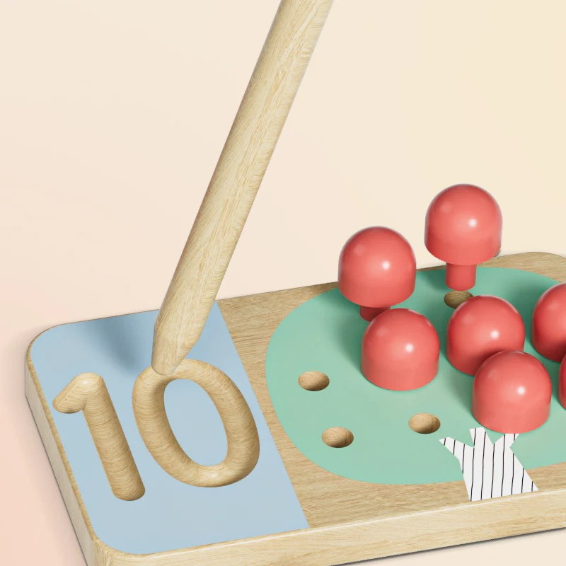 Topbright Fruit Tree Leren Tellen Houten Speelgoed