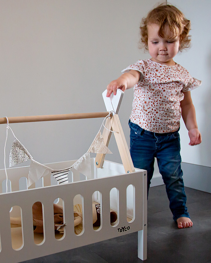Tryco Tipi Houten Poppenbed