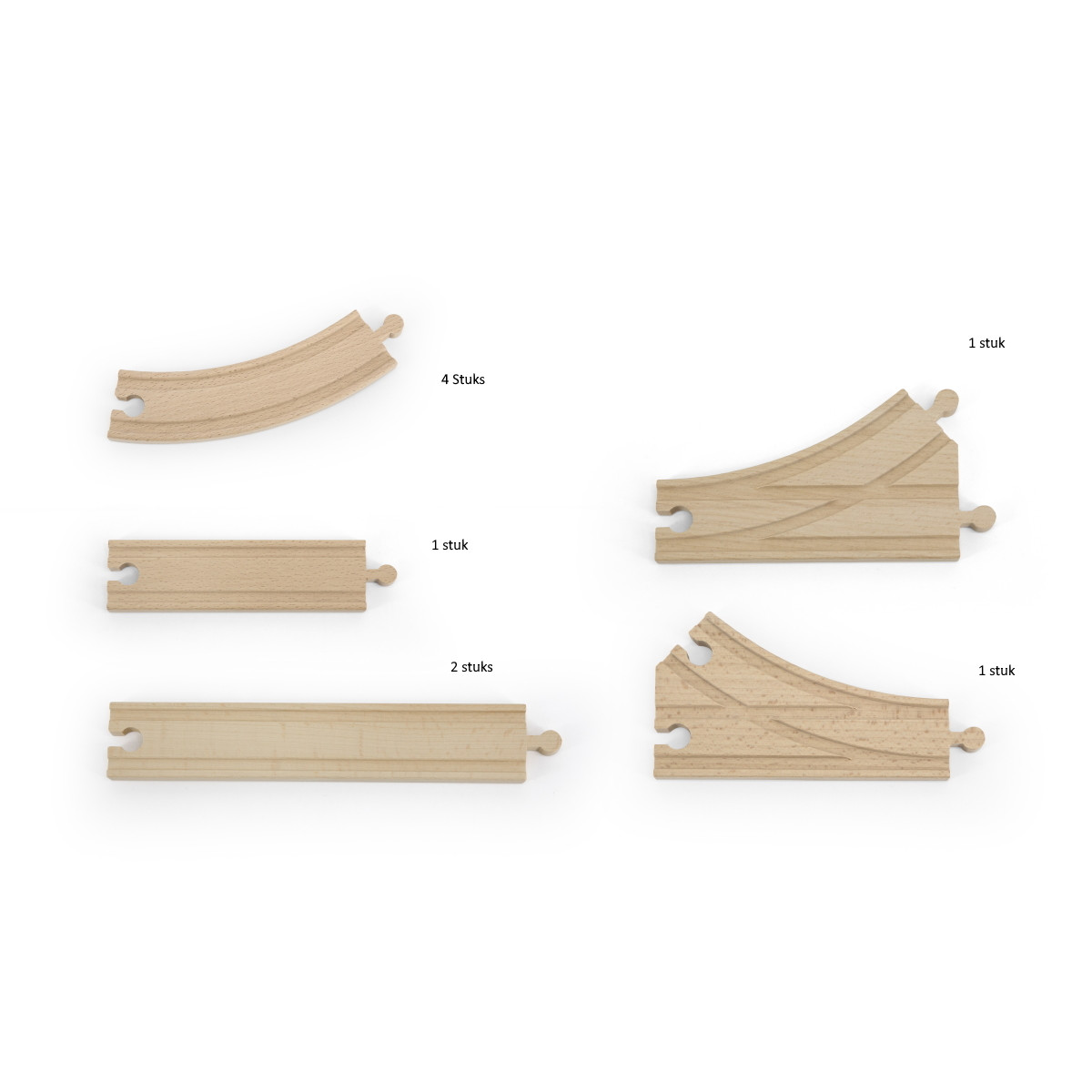 Tryco Houten Treinbaanset - Uitbreiding Rails