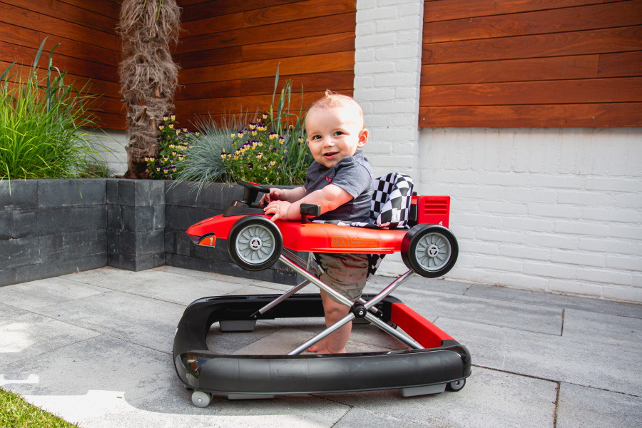 Tryco F1 Racer Red 2-in-1 Loopstoel en Loopwagen