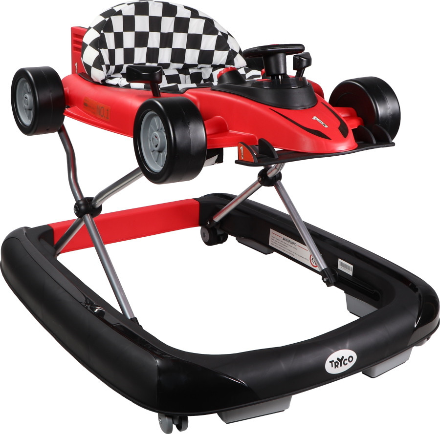 Tryco F1 Racer Red 2-in-1 Loopstoel en Loopwagen