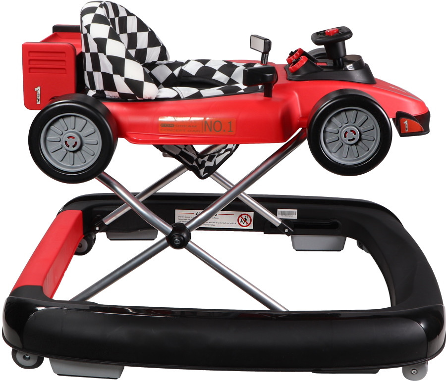 Tryco F1 Racer Red 2-in-1 Loopstoel en Loopwagen