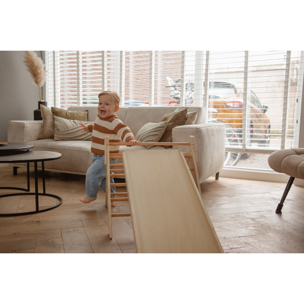 Tryco Houten Klimrek met Glijbaan