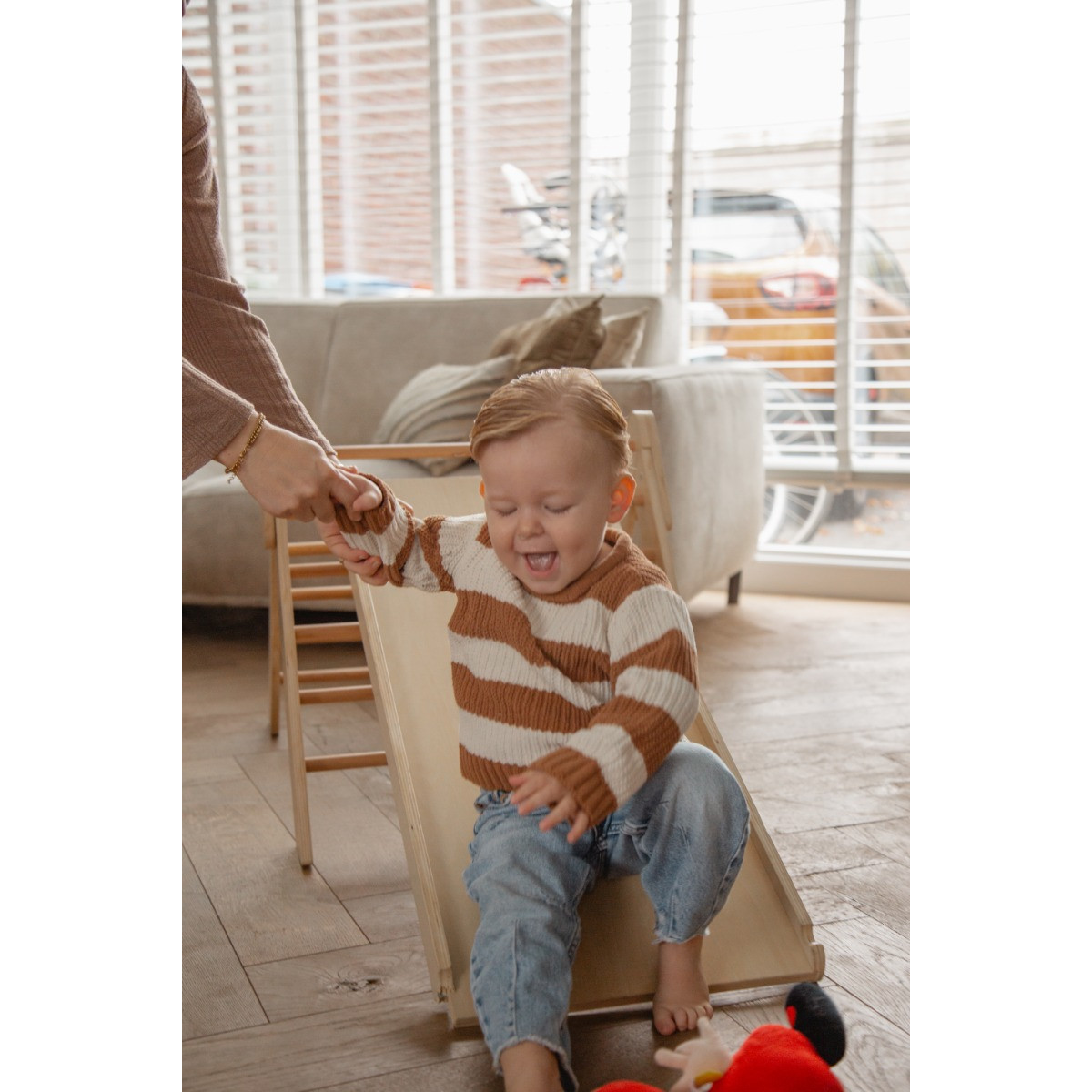 Tryco Houten Klimrek met Glijbaan