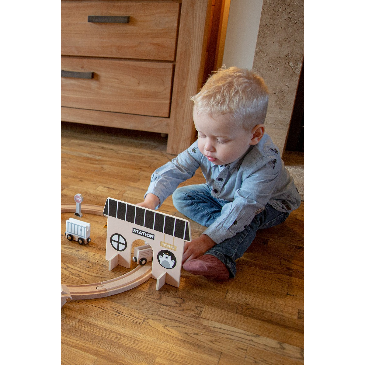 Tryco Houten Treinbaanset - Basis