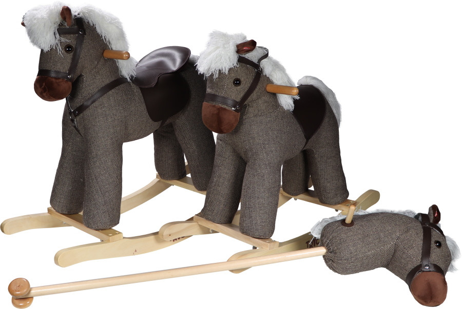 Tryco Milo Bruin Stokpaard met Geluid