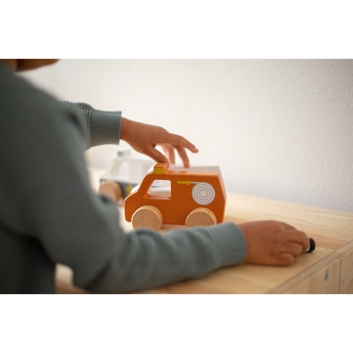 Tryco Houten Brandweerwagen Speelgoed Auto