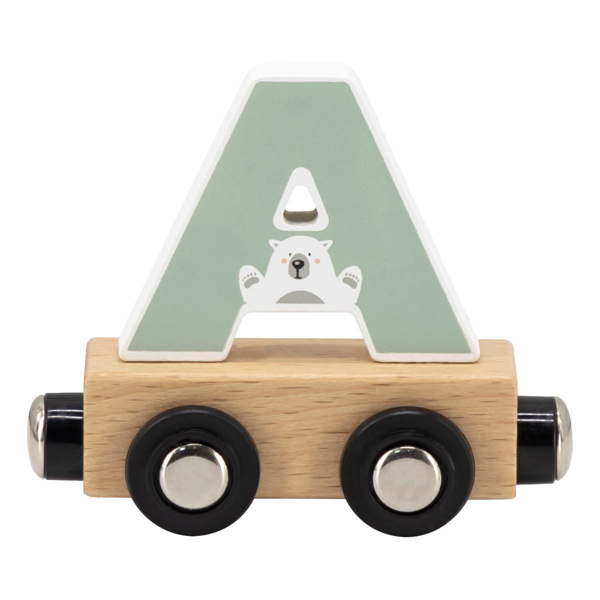 Tryco Houten Gekleurde Lettertrein - Letter A
