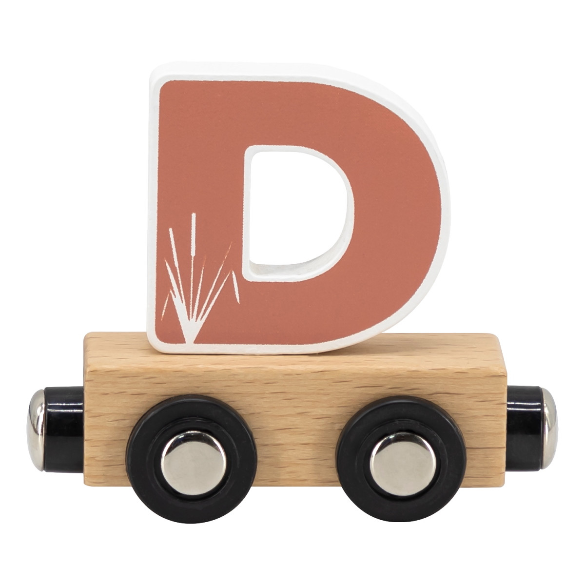 Tryco Houten Gekleurde Lettertrein - Letter D