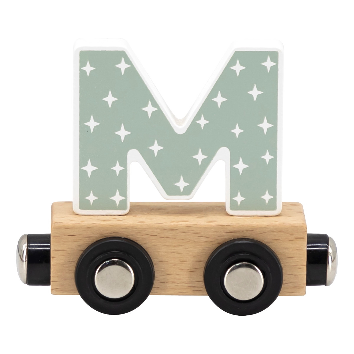 Tryco Houten Gekleurde Lettertrein - Letter M