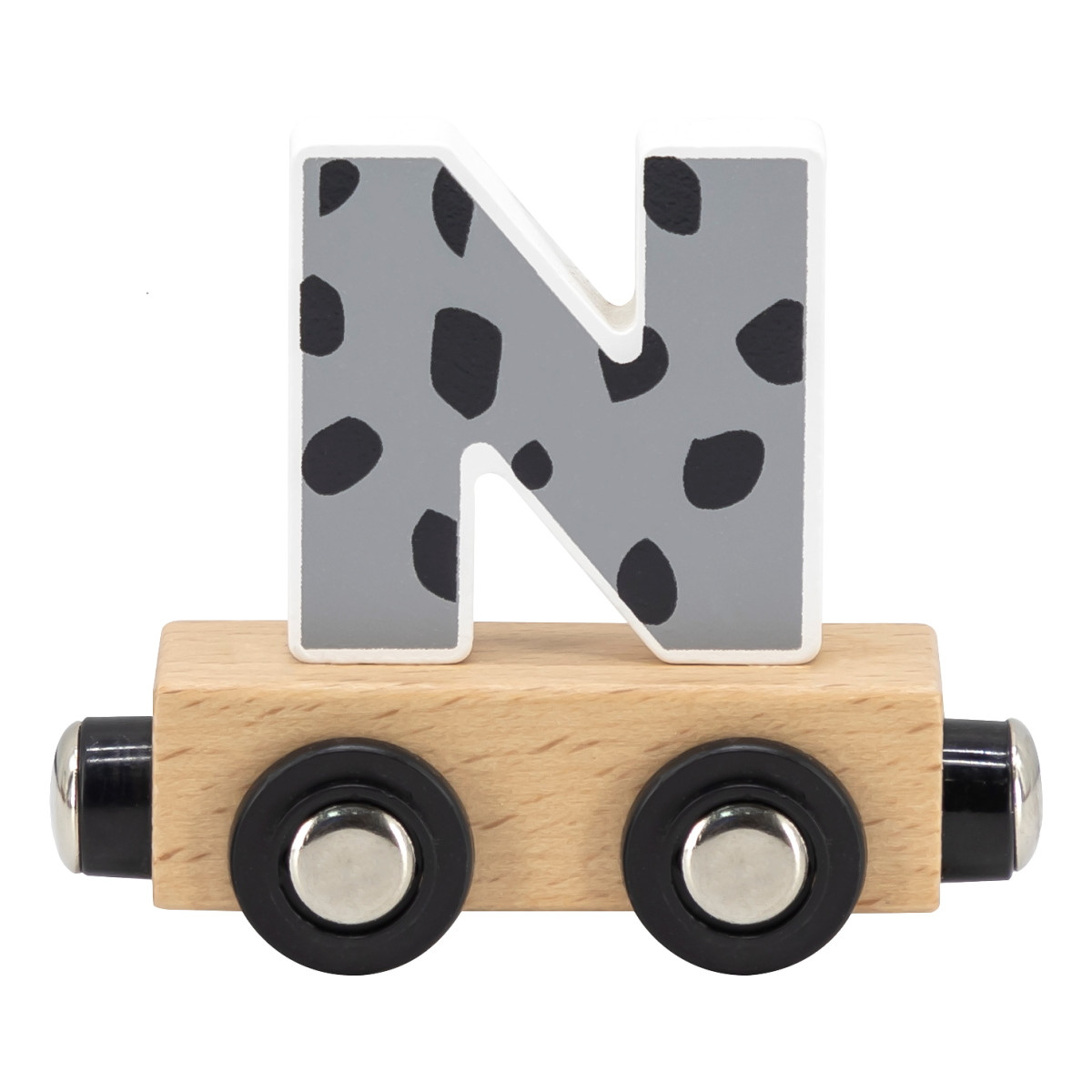 Tryco Houten Gekleurde Lettertrein - Letter N