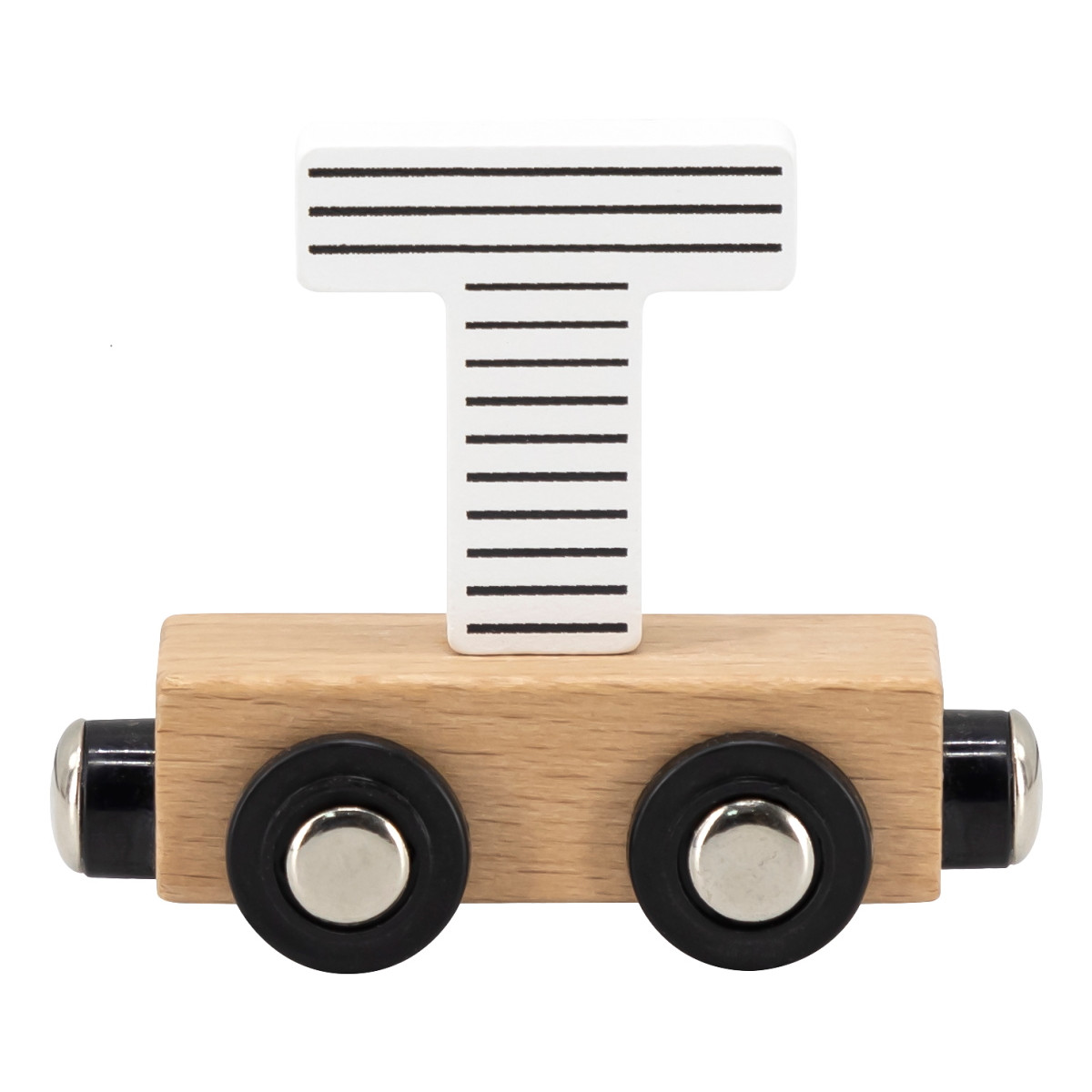 Tryco Houten Gekleurde Lettertrein - Letter T
