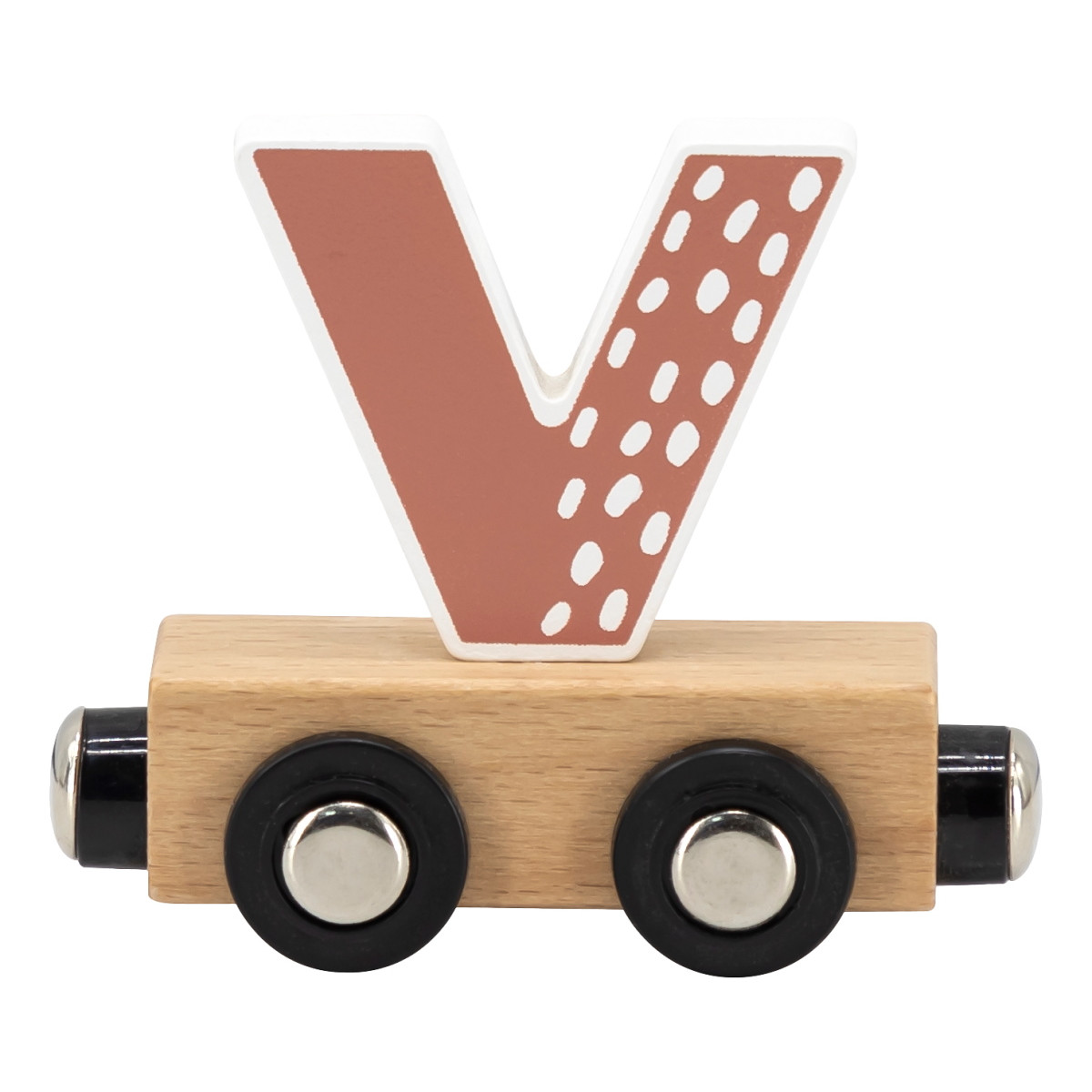 Tryco Houten Gekleurde Lettertrein - Letter V