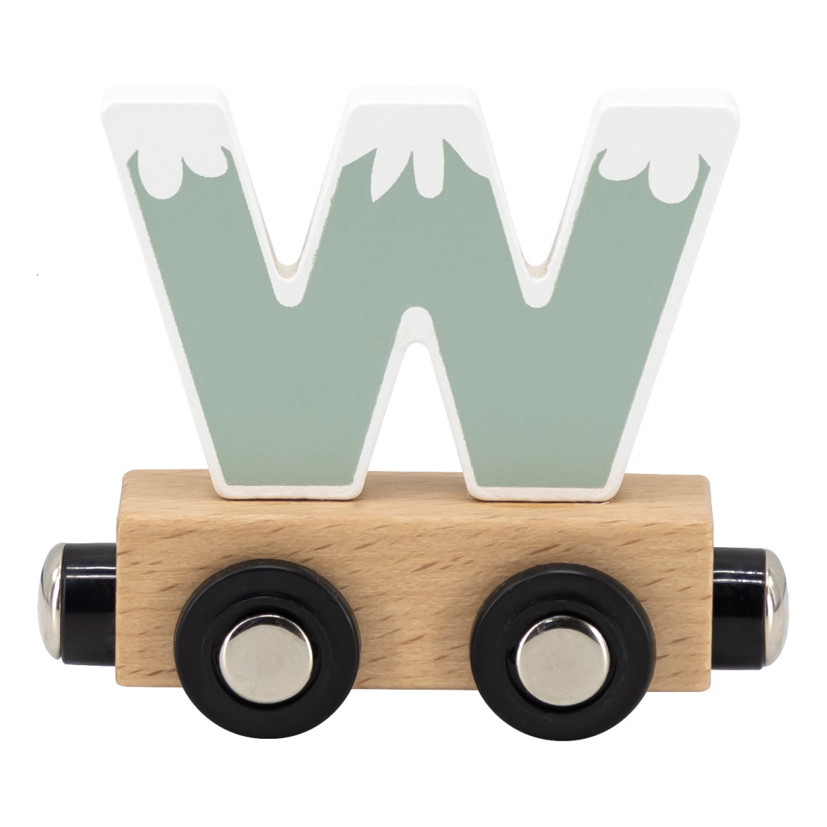 Tryco Houten Gekleurde Lettertrein - Letter W
