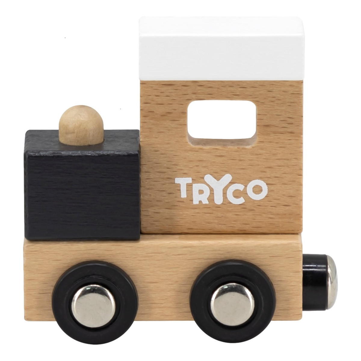 Tryco Houten Gekleurde Lettertrein - Locomotief