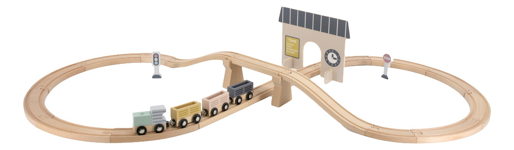 Tryco Houten Treinbaanset - Basis