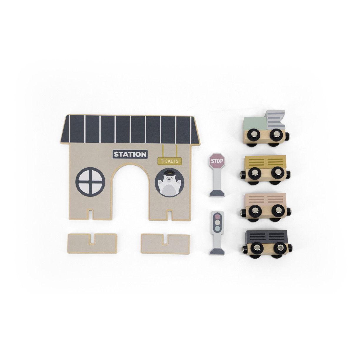 Tryco Houten Treinbaanset - Basis