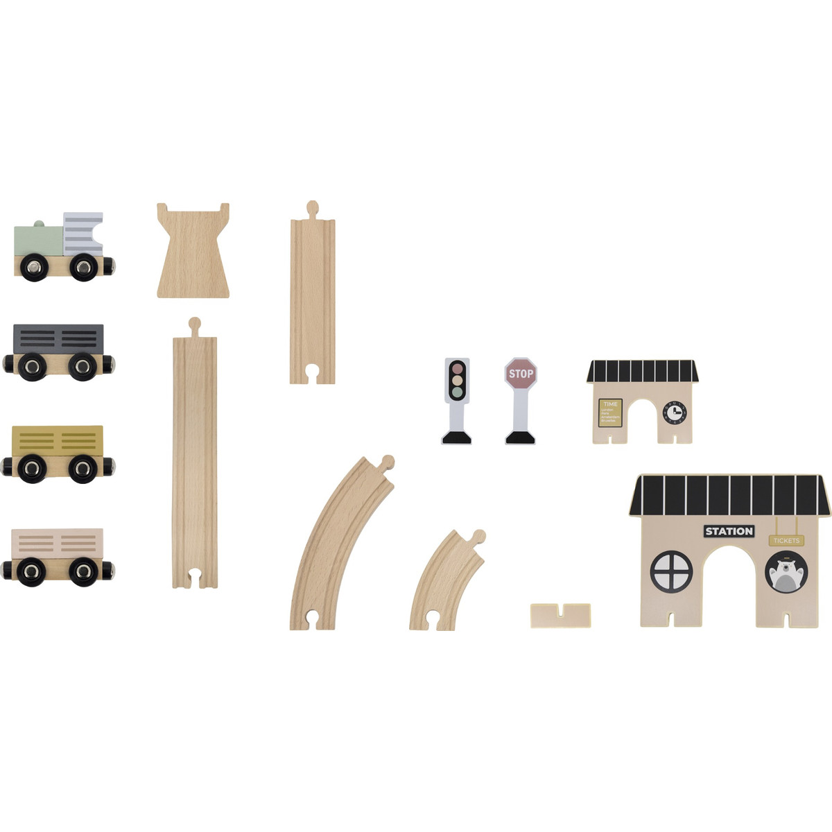 Tryco Houten Treinbaanset - Basis