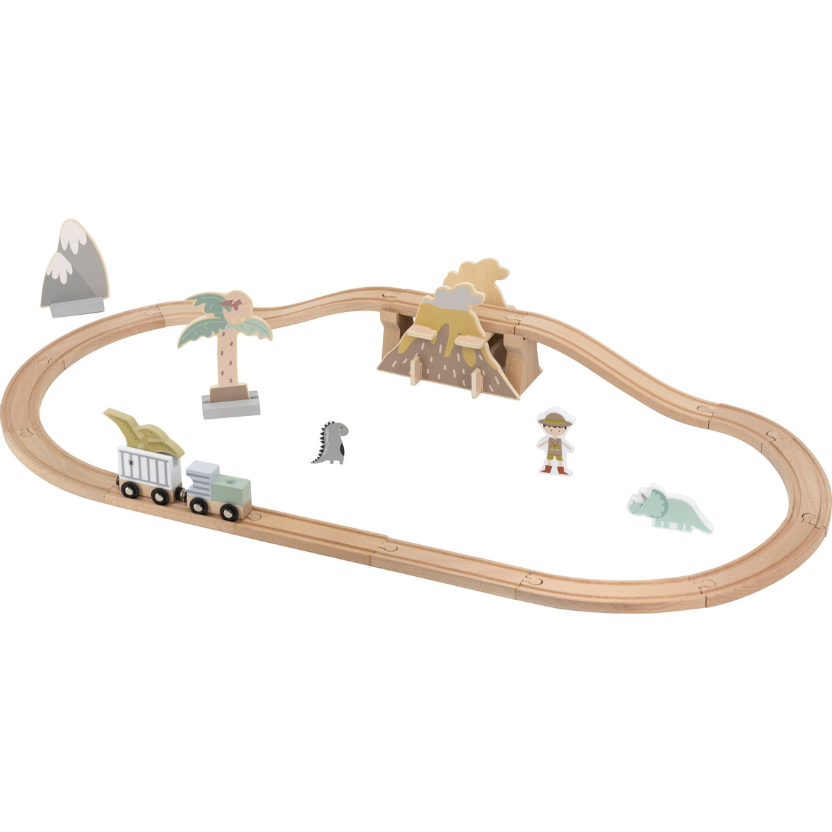 Tryco Houten Treinbaanset - Uitbreidingsset Dino's