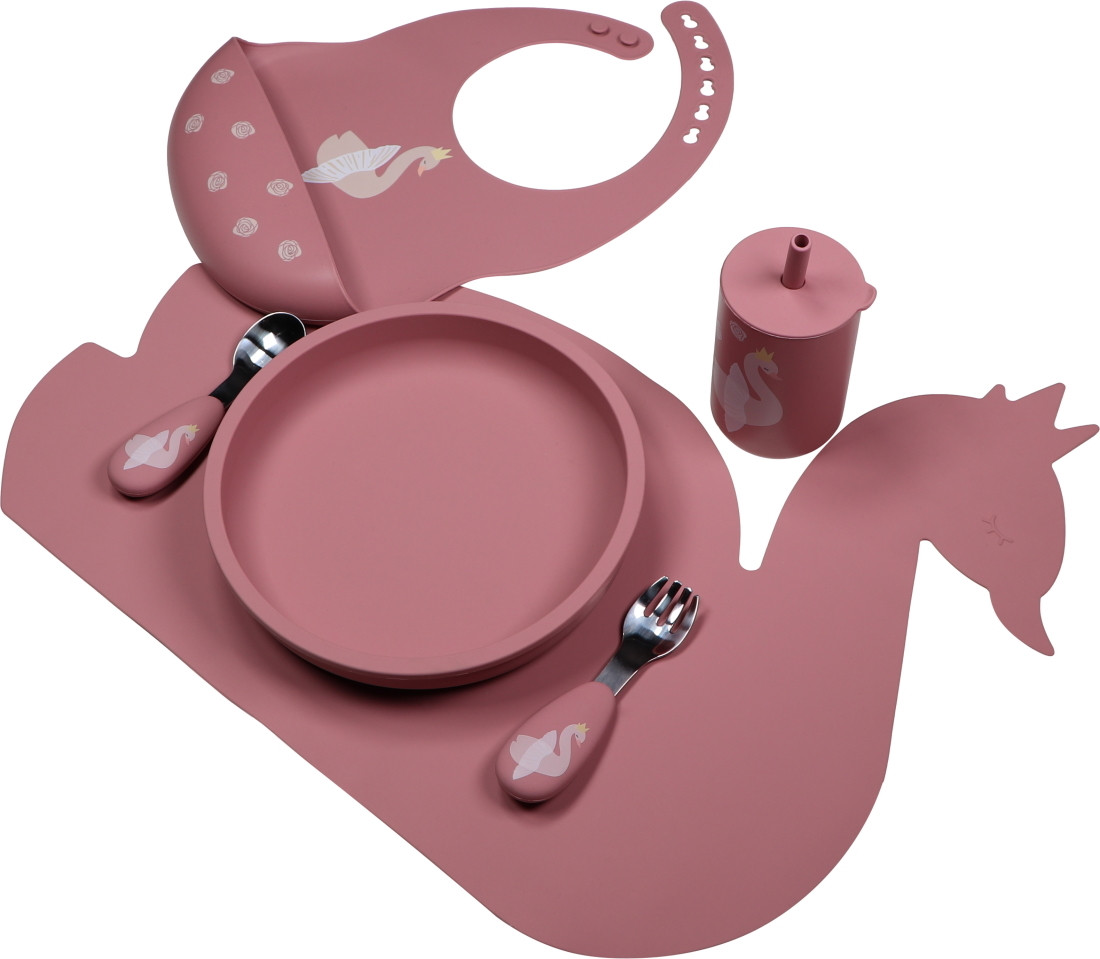 Tryco Swan Dusty Rose Siliconen Placemat